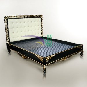 SHARTE BLACK GOLD BED MAHOGANY