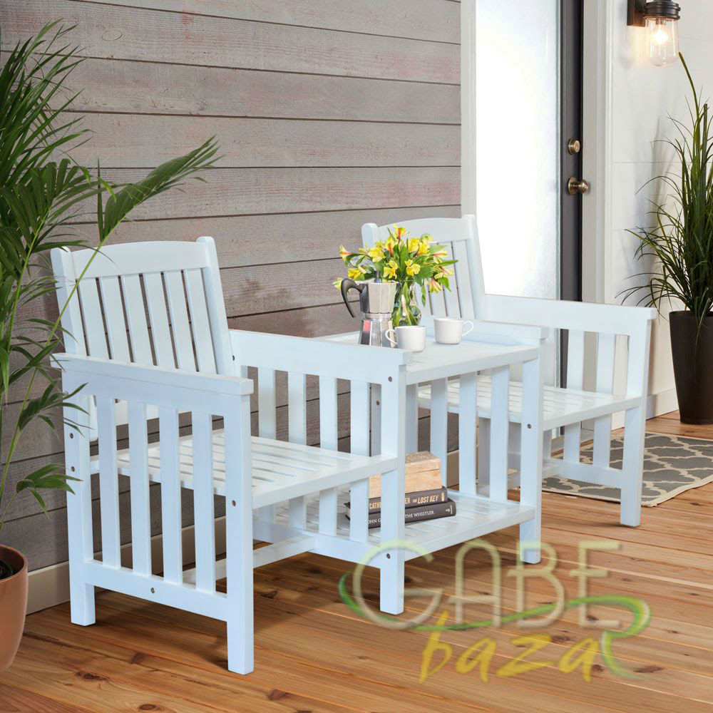 Set Kursi  Teras Compact Warna Putih Minimalis  Gabe Bazar Furniture